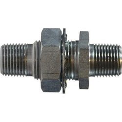 28312 Long Bulkhead Connector, 1/2 - in MIP x 1/4 - in FIP, Steel - GetHydraulics.com