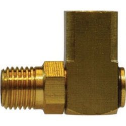 28430 90 deg Swivel Street Elbow, 1/4 in FPT x 1/4 in MPT, 1.18 in, Brass - GetHydraulics.com