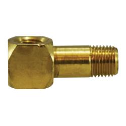 28441VS 90 - deg Long Street Elbow, 1/8 - in Female NPTF x 1/8 - in Male NPTF, Brass, Sealant - GetHydraulics.com