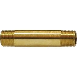 28488 Long Nipple, 3/8 in 3/8 in, 4 in, Brass - GetHydraulics.com