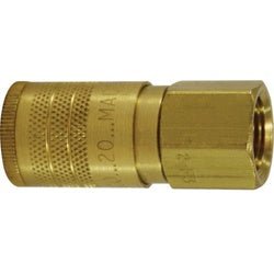 28585 ARO 210 Interchange Female Coupler, 1/4 - in Body, 3/8 - in Female NPT, Brass - GetHydraulics.com
