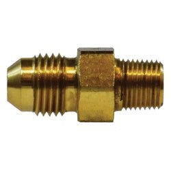 28709 Straight Adapter, 9/16 - in Male 37 deg JIC x 1/2 - in MIP, 1.69 in, Brass - GetHydraulics.com