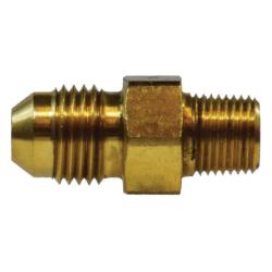 28713 Straight Adapter, 3/4 - in Male JIC x 3/4 - in MIP, 1.85 in, Brass - GetHydraulics.com