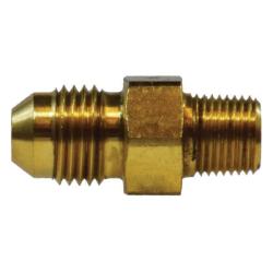 28717 Straight Adapter, 1 - 1/16 - in Male JIC x 3/4 - in MIP, 2.06 in, Brass - GetHydraulics.com