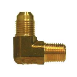 28781F 90 - deg Elbow, 1 - 1/16 - in Male JIC x 1/2 - in MIP, Brass - GetHydraulics.com