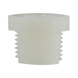 28815W Reducer Hex Bushing, 2 in MPT x 1/2 in FPT, Nylon, White - GetHydraulics.com