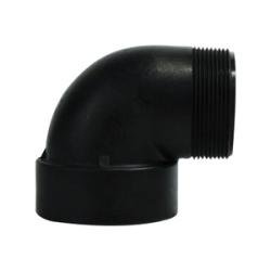 28820P Street Elbow, 2 in FPT x 2 in MPT, Polypropylene, Black - GetHydraulics.com