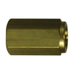 28855 Hex Cap, 1/8 in Female BSPP, Brass, Nickel - Plated - GetHydraulics.com