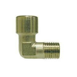 28911 Elbow, 1/8 - in Male BSP x 1/8 - in Female BSP, Brass, Nickel - Plated - GetHydraulics.com