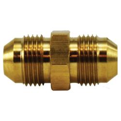 28966 Straight Tube Union, 1/4 - in Male JIC Flared x 1/4 - in Male JIC Flared, Brass - GetHydraulics.com