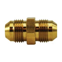 28970 Straight Tube Union, 1/2 - in Male JIC Flared x 1/2 - in Male JIC Flared, Brass - GetHydraulics.com