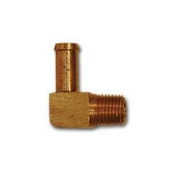 29ESB - 54 90 - deg Single Barb Elbow, 5/16 - in Single Barb x 1/4 - in Male NPT, Brass - GetHydraulics.com