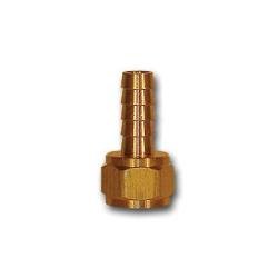 29F - 32 Rigid Adapter, 3/16 in Hose Barbed x 1/8 in FPT, Brass - GetHydraulics.com