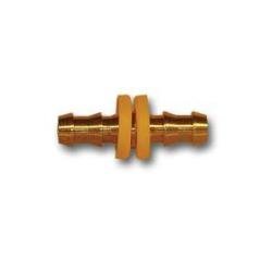 29PO8 - 10 Hose Splicer, 5/8 in Push - On Hose Barbed x 5/8 in Push - On Hose Barbed, Brass - GetHydraulics.com