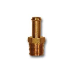 29SB - 64 Single Barb Connector, 3/8 in Hose x 1/4 in MPT, Brass - GetHydraulics.com