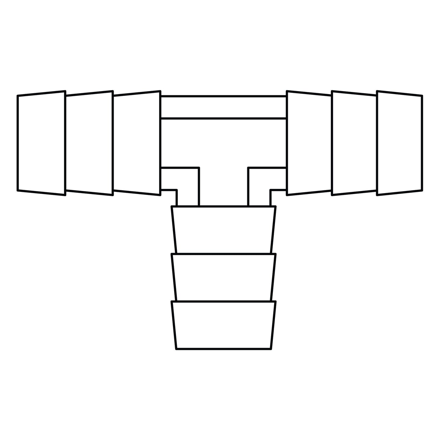 29T-08-08-08 Hose Barb Tee