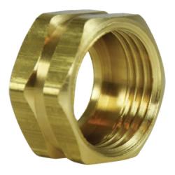 30022 Cut Hex Nut, 3/4 - in FGH, Brass - GetHydraulics.com