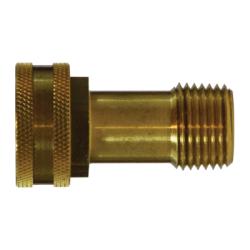 30049 Straight Swivel Adapter, 3/4 - in FGH x 1/2 - in MNPTF, Brass - GetHydraulics.com