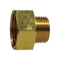 30093 Straight Rigid Adapter, 3/4 - in FGH x 3/4 - in MNPTF, Brass - GetHydraulics.com