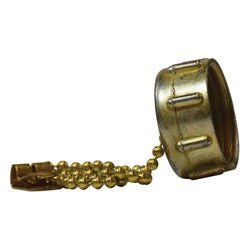 30142 Garden Hose Cap with Chain, 3/4 in, 7.5 - in Length, Zinc - GetHydraulics.com