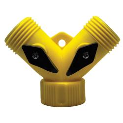 30160 Wye Connector with 2 - Way Hose Shut - Off, 3/4 - in FGH x 3/4 - in MGH x 3/4 - in MGH, Plastic - GetHydraulics.com