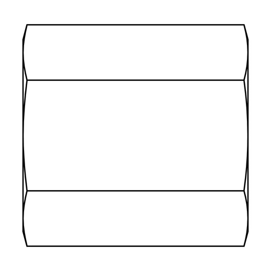 302 - 08 - 08 Tube Union, Inverted Brass Flare - GetHydraulics