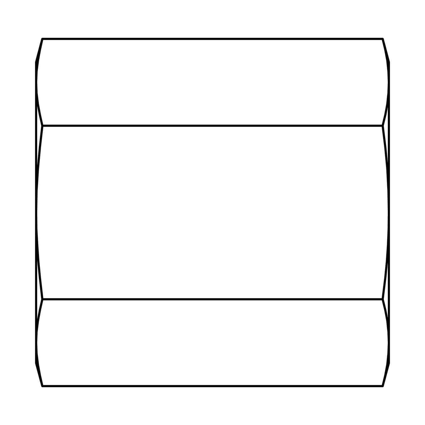 302-02-02 Tube Union, Inverted Brass Flare