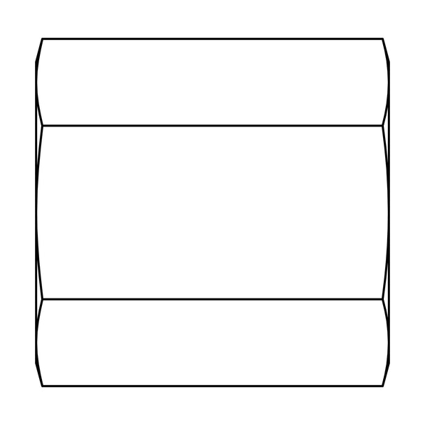 302-02-02 Tube Union, Inverted Brass Flare