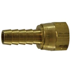 30295 Swivel Adapter, 3/16 in Hose Barbed x 5/8 in Female 45 deg Flared, Brass - GetHydraulics.com