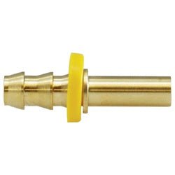 30298 Rigid Tube Adapter, 5/8 in Push - On Hose Barbed x 5/8 in Tube OD, Brass - GetHydraulics.com