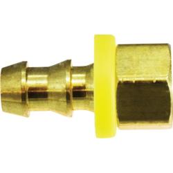 30312 Adapter, 1/4 - in Push - On Hose Barbed x 5/16 - in Female Inverted Flared, Brass - GetHydraulics.com
