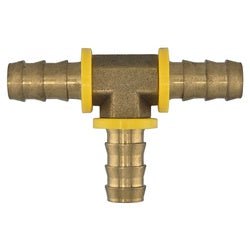 30339 Push - On Tee, 5/8 - in Hose Barb x 5/8 - in Hose Barb x 5/8 - in Hose Barb, Brass - GetHydraulics.com