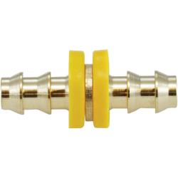 304 - 1212 Push - On Hose Splicer, 3/4 - in Push - On Hose Barb x 3/4 - in Push - On Hose Barb, Brass - GetHydraulics.com