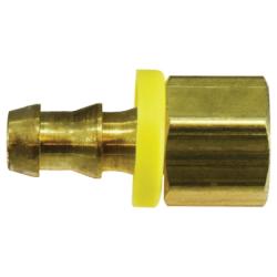30400 Straight Adapter, 1 in Push - On Hose Barbed x 3/4 in FIP, Brass - GetHydraulics.com