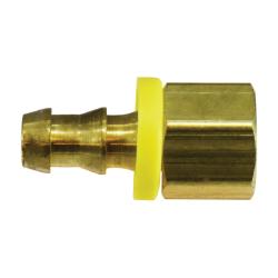 30403 Rigid Adapter, 5/8 in Push - On Hose Barbed x 3/4 in FPT, Brass - GetHydraulics.com