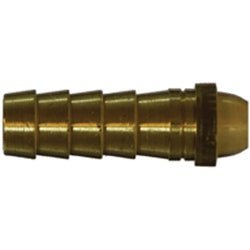 30413 Ball End Welding Stem, 3/8 in Hose Barbed, Brass - GetHydraulics.com