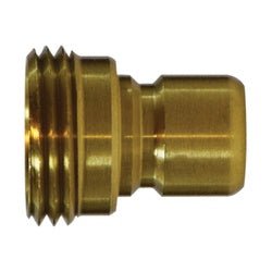 30452 Garden Hose Quick Disconnect Male Plug, 3/4 - in Male Garden Hose Plug, Brass - GetHydraulics.com