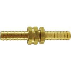 30562 Long Shank Coupling Set, 3/4 in Hose Barbed x 3/4 in Hose Barbed, Brass - GetHydraulics.com