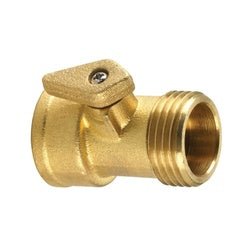 30633 Garden Hose Ball Valve, 3/4 - in Female Garden Hose x 3/4 - in Male Garden Hose, Brass - GetHydraulics.com