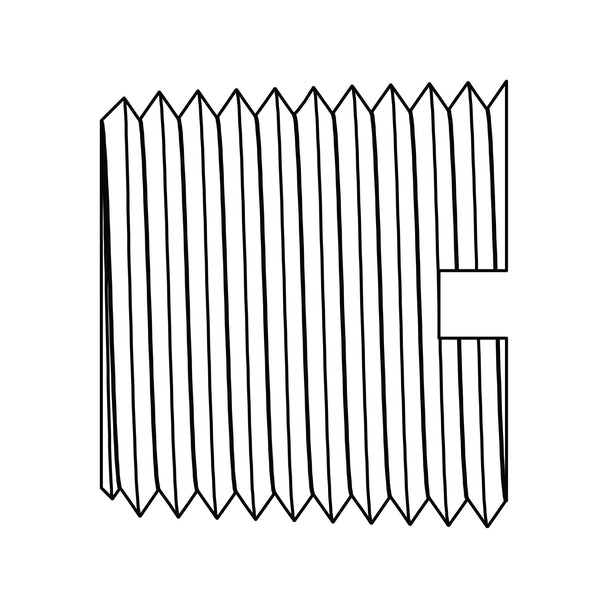 3150 - 06 Slotted Pipe Plug, Brass - GetHydraulics