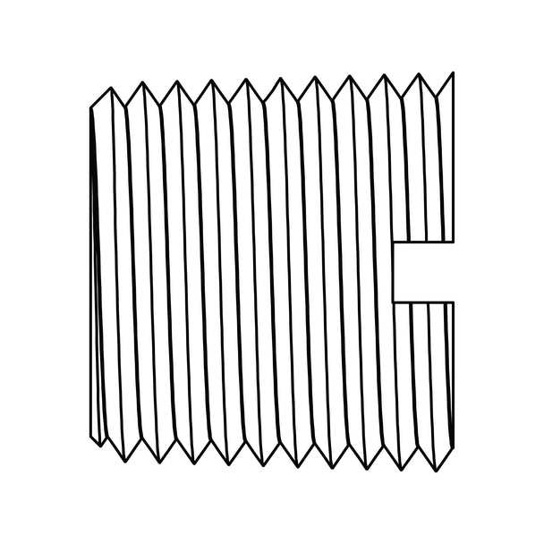 3150-02 Slotted Pipe Plug, Brass