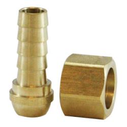 32070 Ball End Swivel Connector, 1/4 - in Hose x 1/4 - in NPSM, Brass - GetHydraulics.com