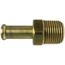32184 Adapter, 3/4 in Bubble Barbed x 1/2 in MIP, Brass - GetHydraulics.com
