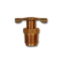 322P Drain Cock with External Seat, 3/8 in Nominal Pipe, MPT, Brass Body - GetHydraulics.com