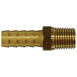 32305 Rigid Adapter, 5/8 - in Hose x 1 - in Male NPTF, Brass - GetHydraulics.com