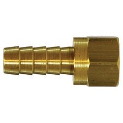32338C Adapter, 3/4 in Hose Barbed x 3/4 in Female JIC, Brass - GetHydraulics.com