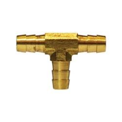 32353 Reducing Tee, 3/4 in Hose Barbed x 3/4 in Hose Barbed x 1/2 in Hose Barbed, Brass - GetHydraulics.com