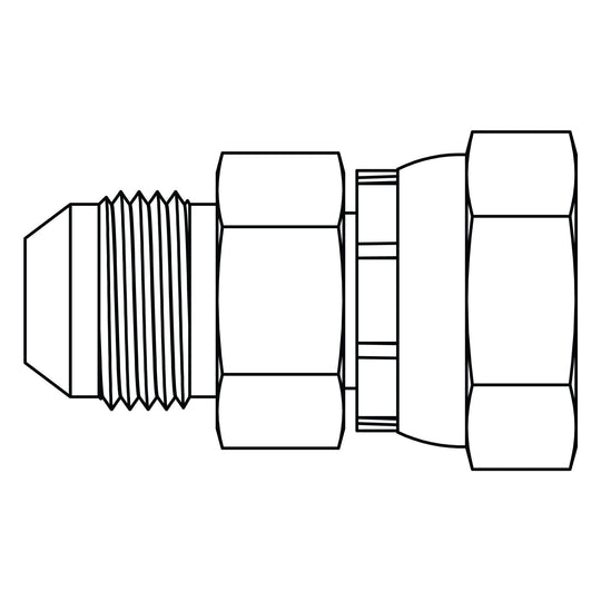3240 - 04 - 06 JIC to BSPP Swivel - GetHydraulics.com