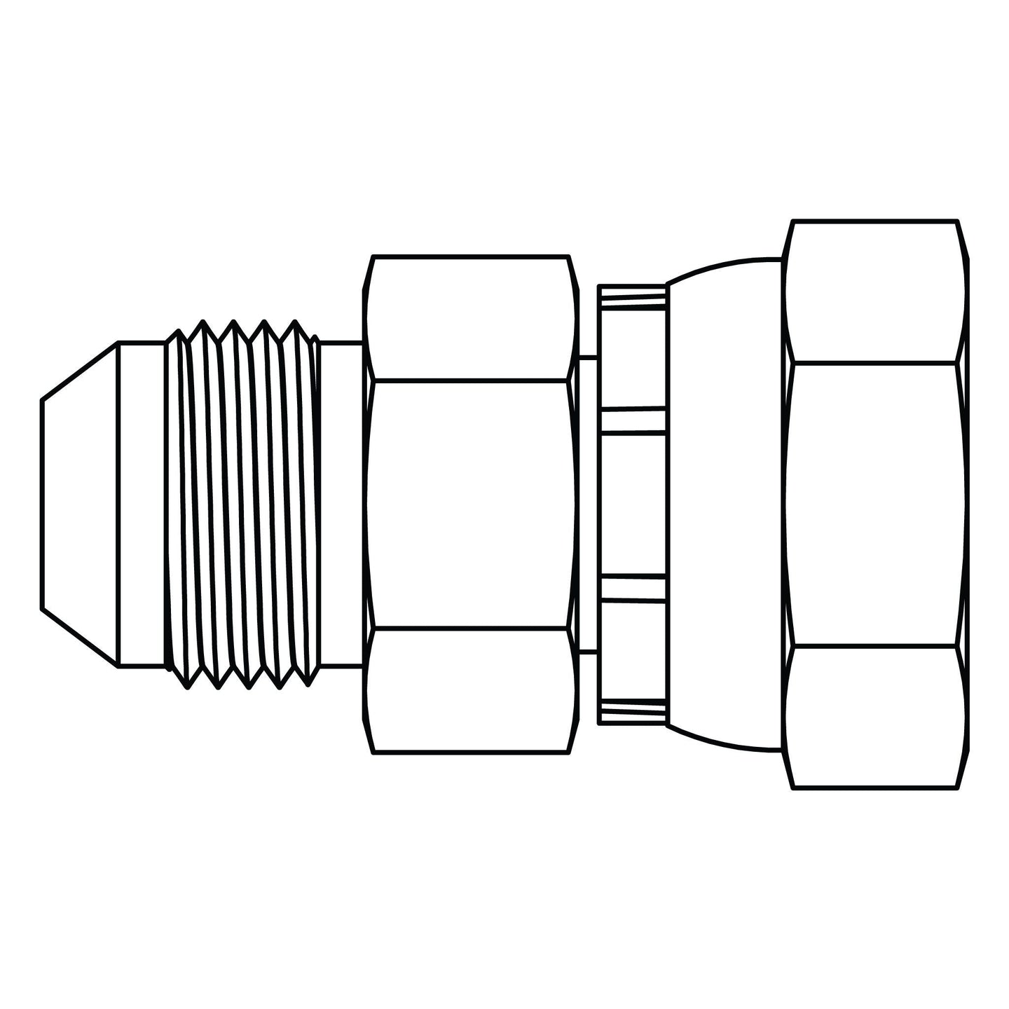 3240 - 08 - 10 JIC to BSPP Swivel - GetHydraulics.com
