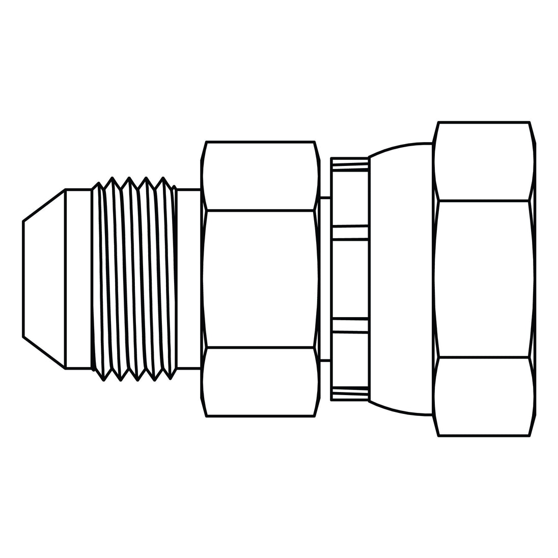 3240 - 24 - 24 JIC to BSPP Swivel - GetHydraulics.com